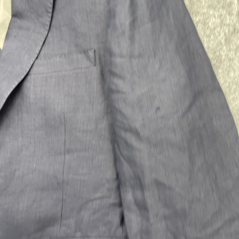 Todd Snyder Blazer Mens 44R Navy Blue Linen Sport Coat Made in Portugal NWT